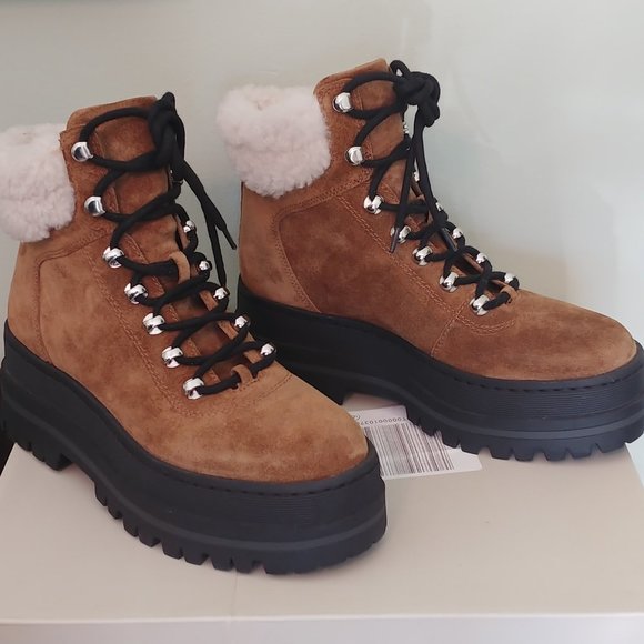 Marc Fisher Suede Platform Boots - Picture 2 of 4